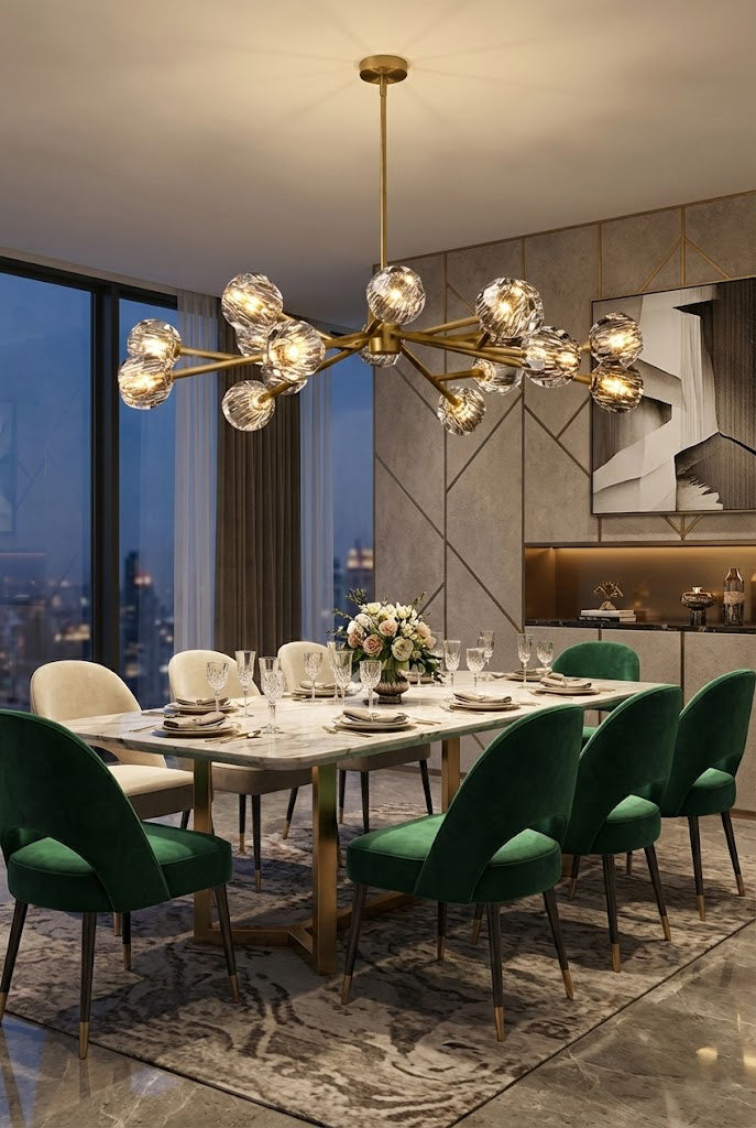Crystal Ball Round Chandelier - view 9 | everlamps