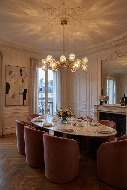 Crystal Ball Round Chandelier - view 6 | everlamps