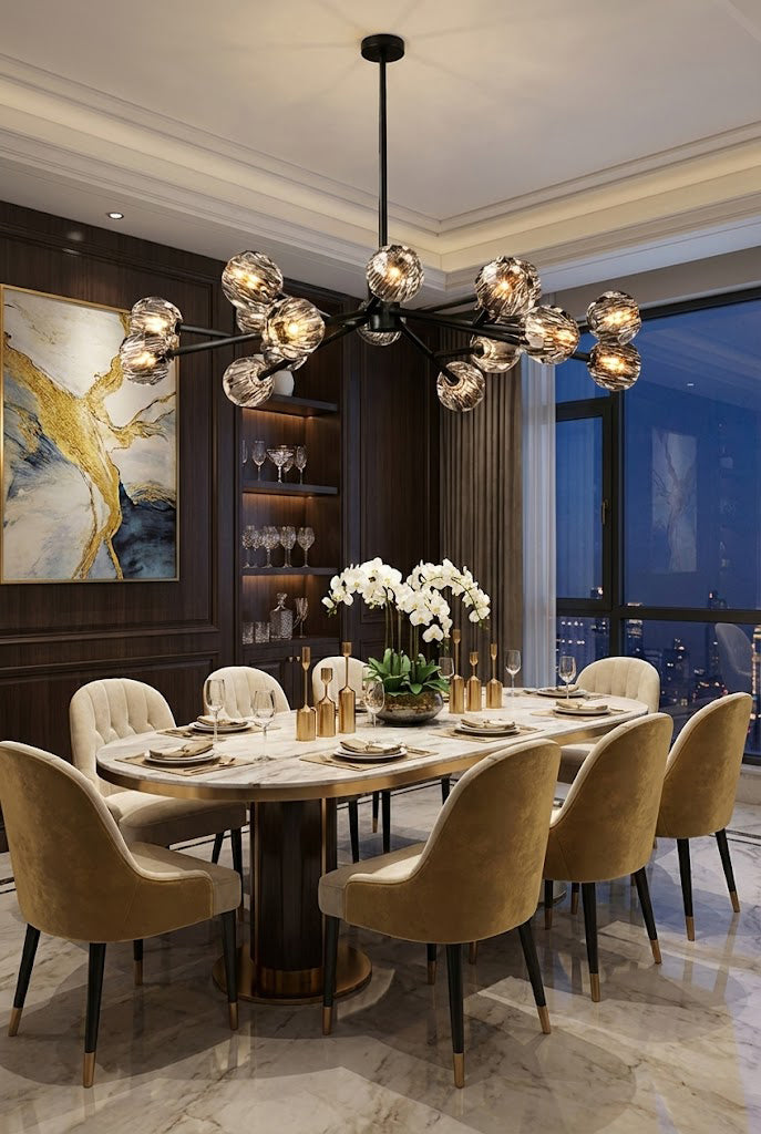Crystal Ball Round Chandelier - view 11 | everlamps