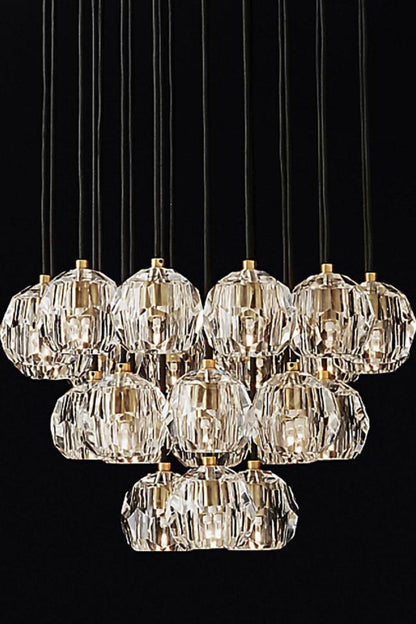 Boule De Cristal Round Cluster Chandelier - everlamps