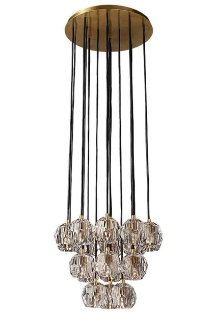 Boule De Cristal Round Cluster Chandelier - everlamps