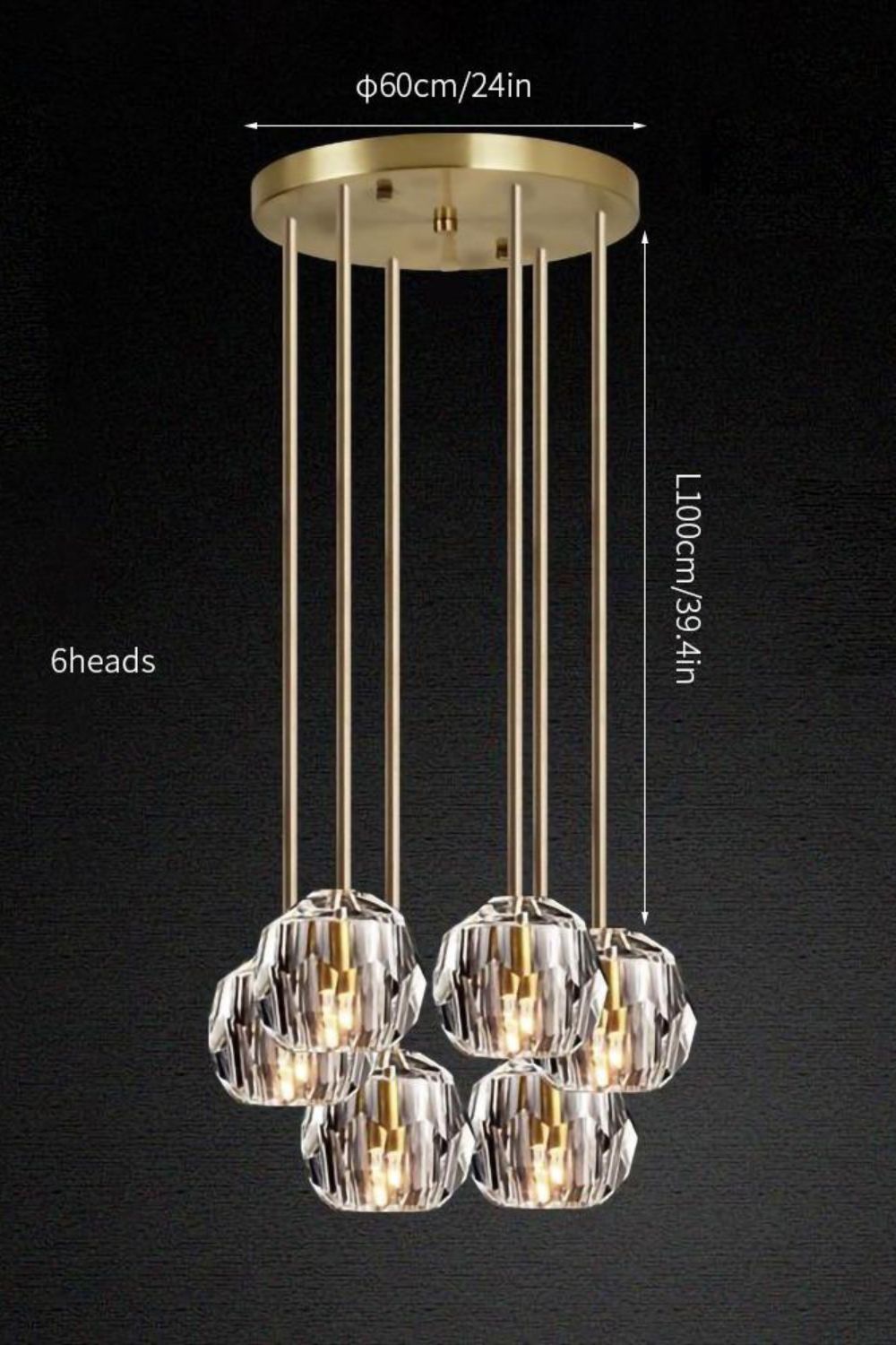 Boule De Cristal Round Cluster Chandelier - everlamps