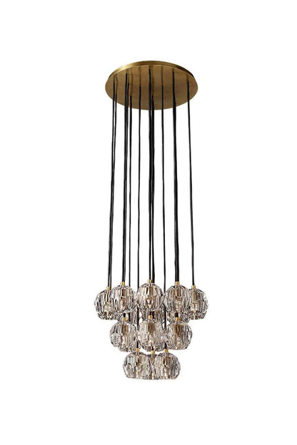 Crystal BallRound Cluster Chandelier-everlamps - everlamps