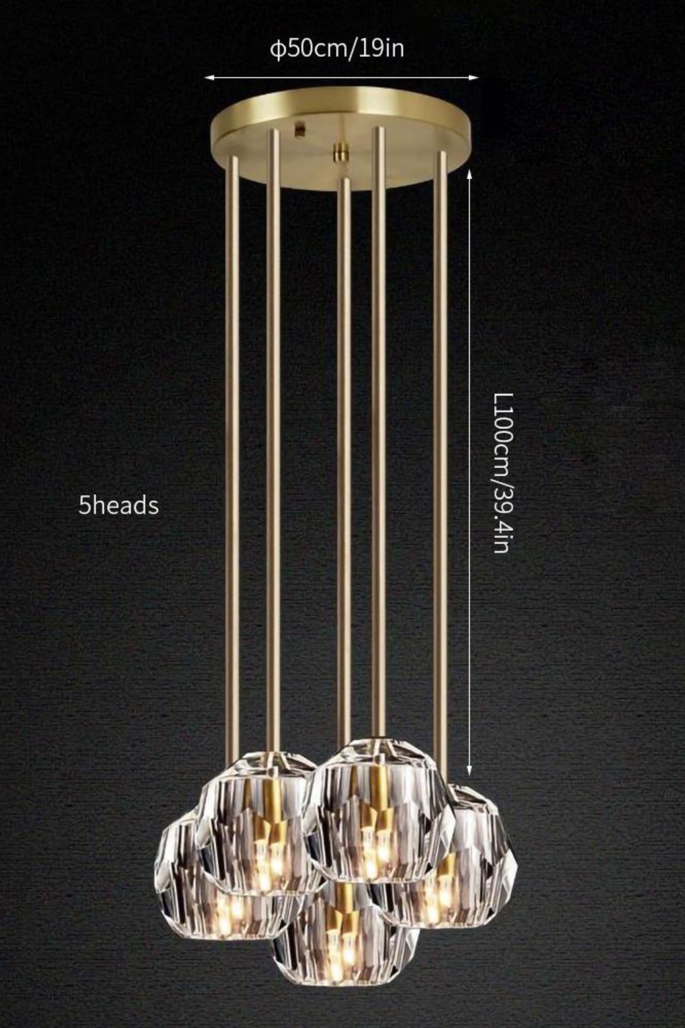 Boule De Cristal Round Cluster Chandelier - everlamps