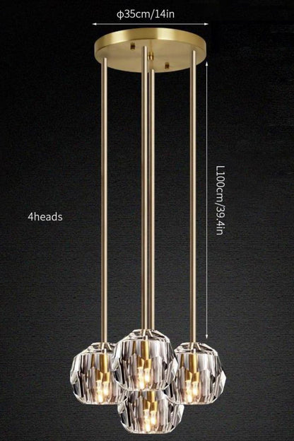 Boule De Cristal Round Cluster Chandelier - everlamps