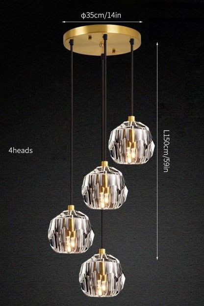 Boule De Cristal Round Cluster Chandelier - everlamps