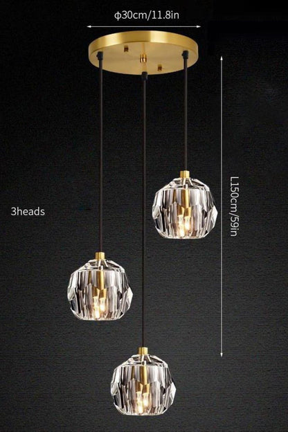 Boule De Cristal Round Cluster Chandelier - everlamps