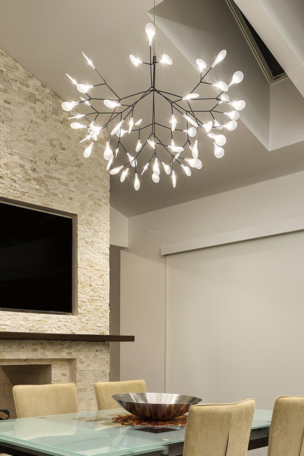 Branched Firefly LED Chandelier - view 4 | everlamps