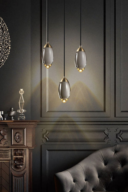 Brass Crystal Pendant Lamp - everlamps