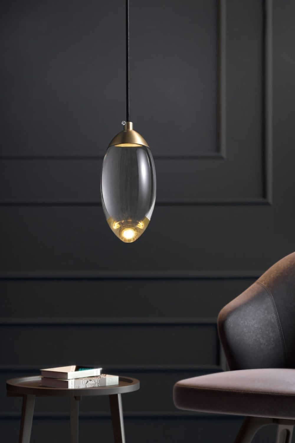 Brass Crystal Pendant Lamp - everlamps