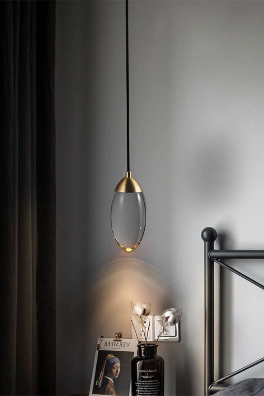 Brass Crystal Pendant Lamp - everlamps