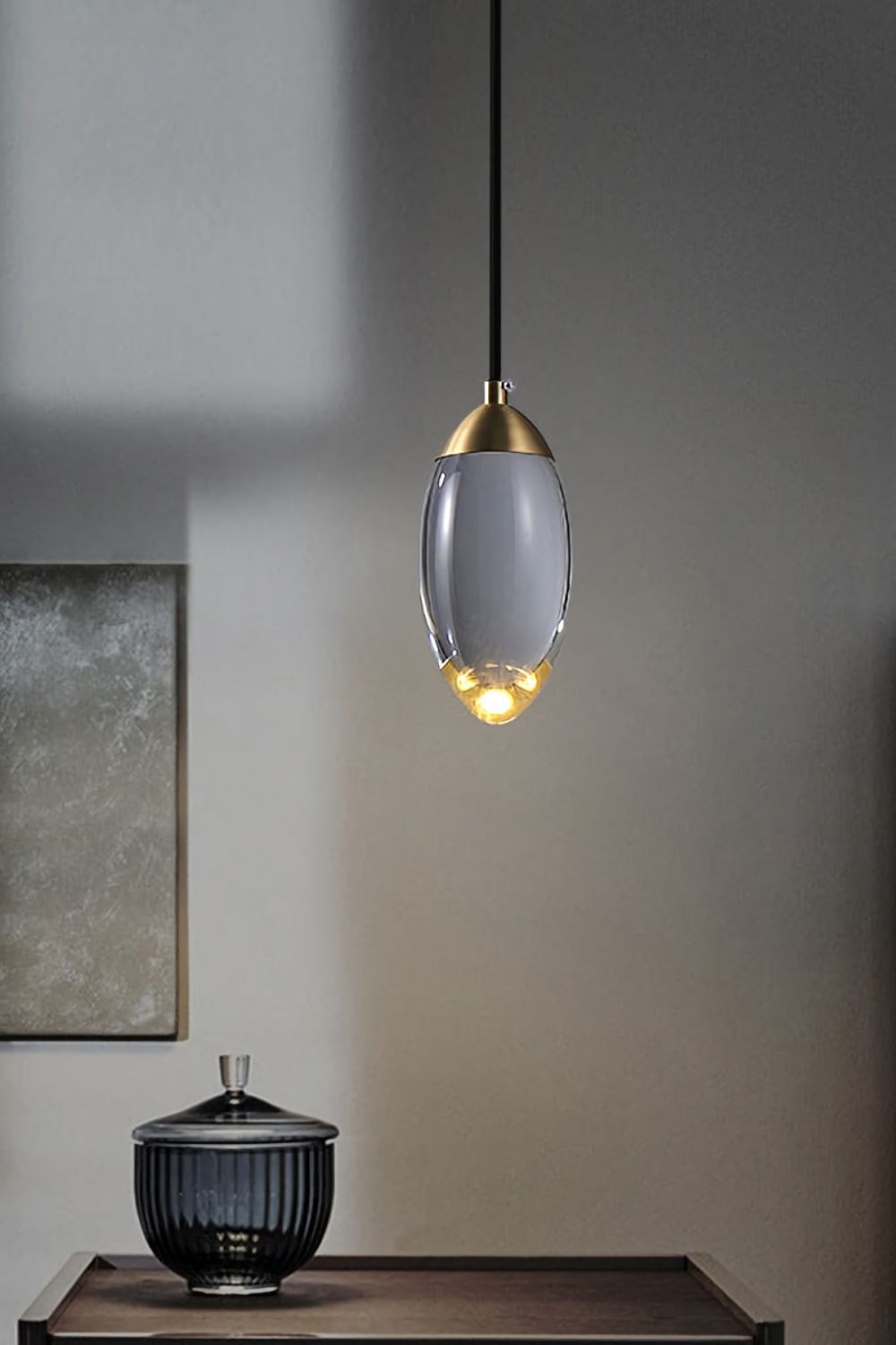 Brass Crystal Pendant Lamp - everlamps