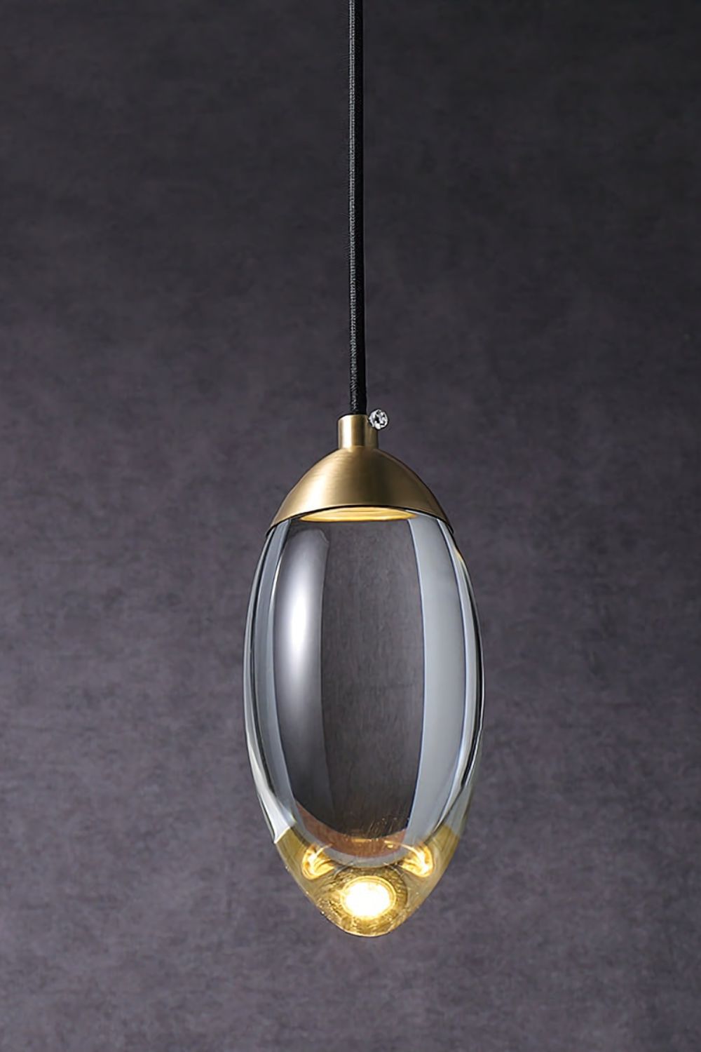Brass Crystal Pendant Lamp - everlamps