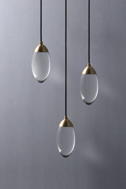 Brass Crystal Pendant Lamp - everlamps