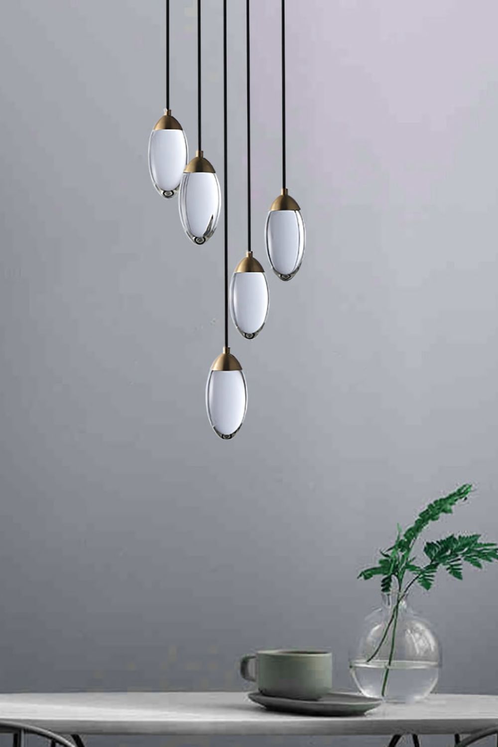 Brass Crystal Pendant Lamp - everlamps
