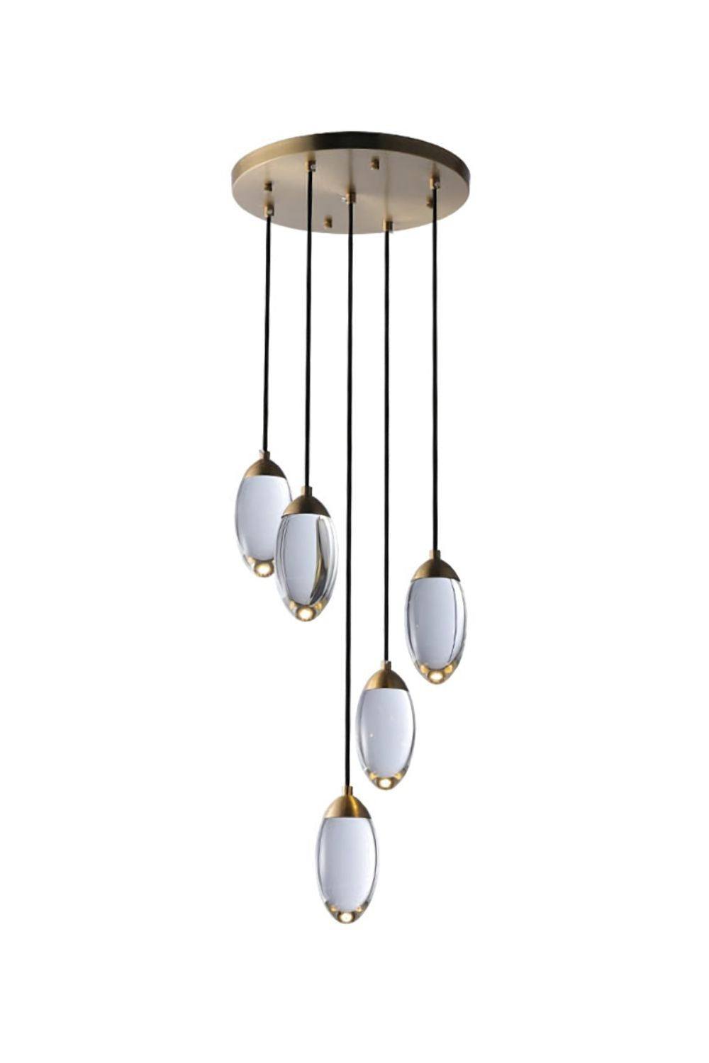 Brass Crystal Pendant Lamp - everlamps