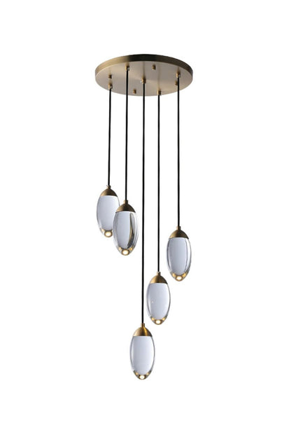 Brass Crystal Pendant Lamp - everlamps