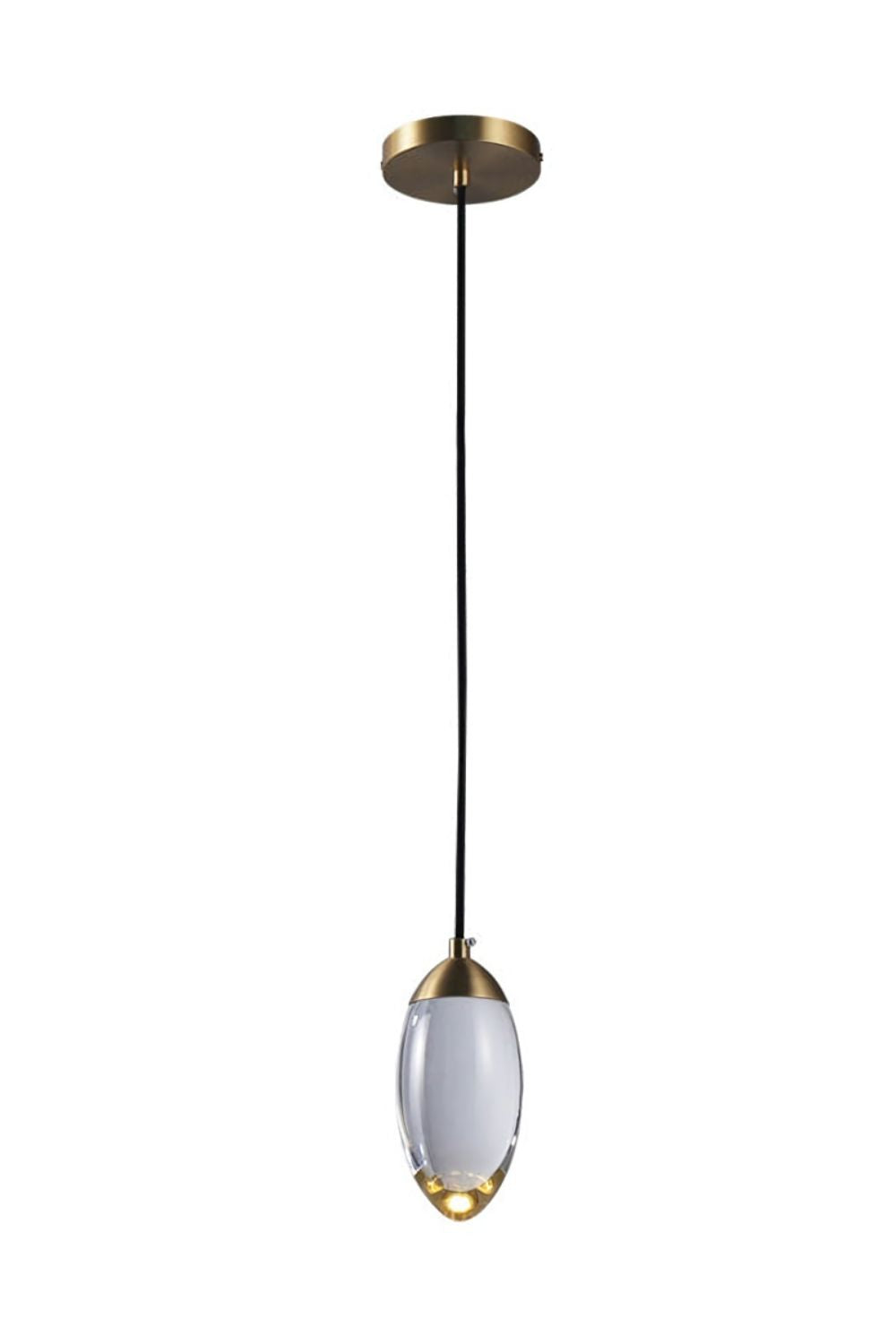 Brass Crystal Pendant Lamp - everlamps