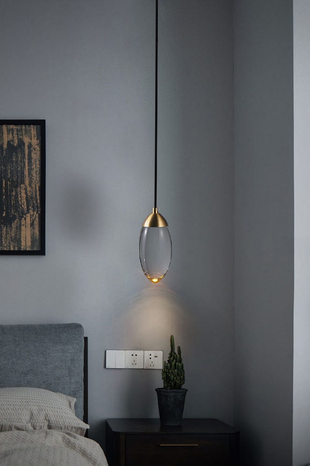 Brass Crystal Pendant Lamp - everlamps