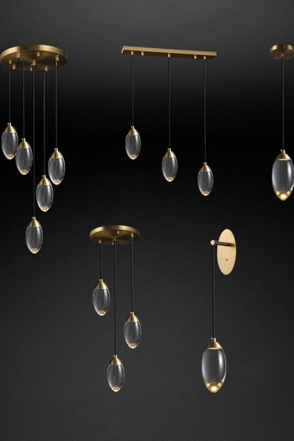Brass crystal Wall lamp - everlamps