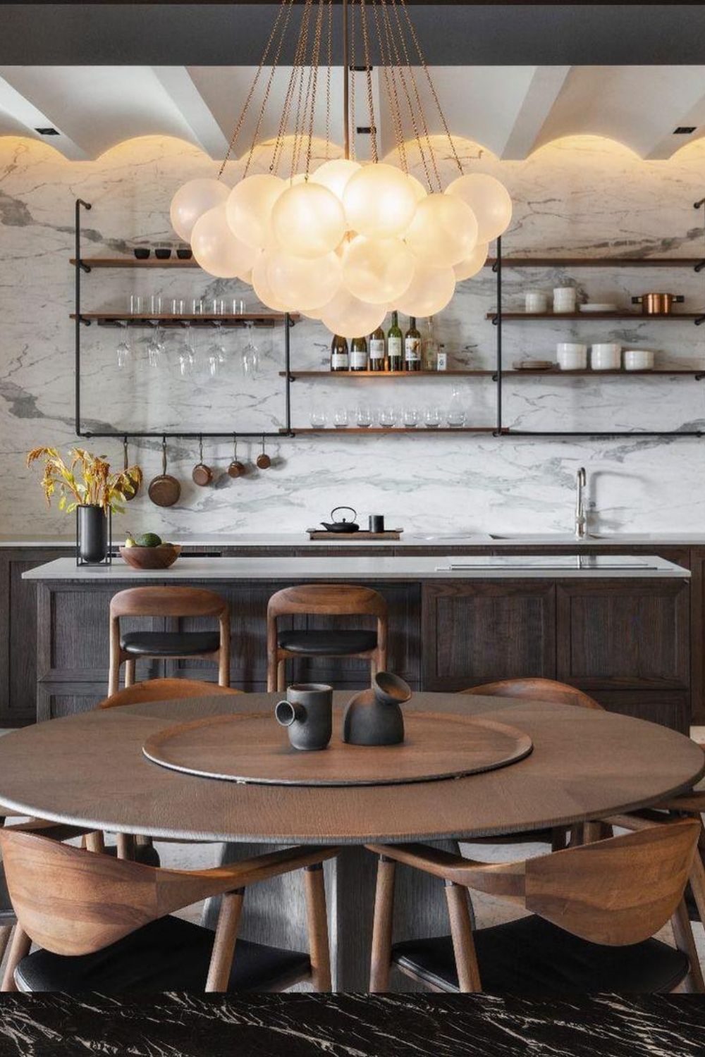 Bubble Glass Chandelier - view 6 | everlamps