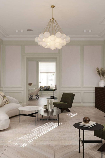 Bubble Glass Chandelier - view 7 | everlamps