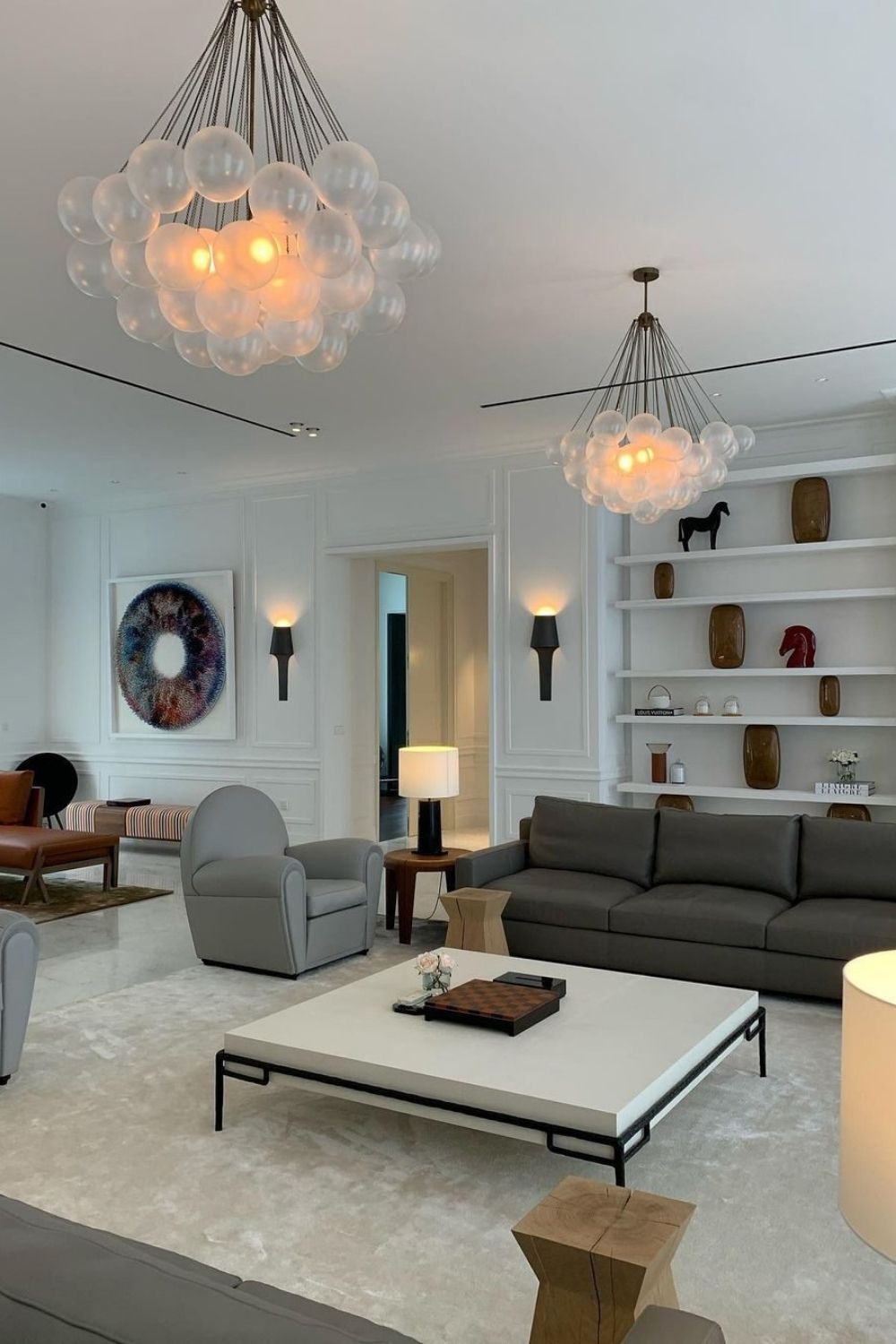 Bubble Glass Chandelier - view 9 | everlamps