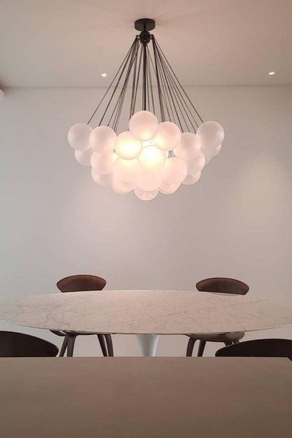 Bubble Glass Chandelier - view 13 | everlamps
