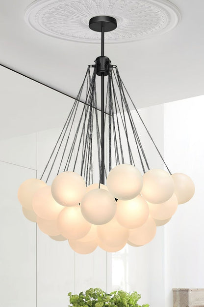 Bubble Glass Chandelier - view 4 | everlamps
