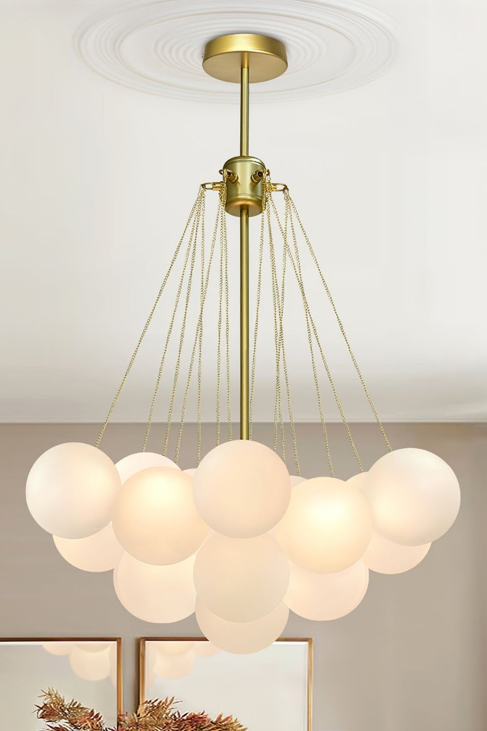 Bubble Glass Chandelier - view 15 | everlamps