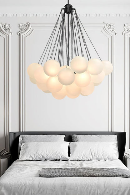 Bubble Glass Chandelier - view 17 | everlamps