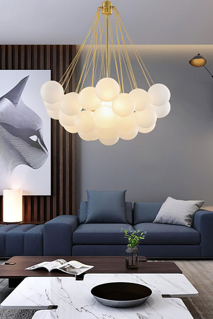 Bubble Glass Chandelier - view 18 | everlamps