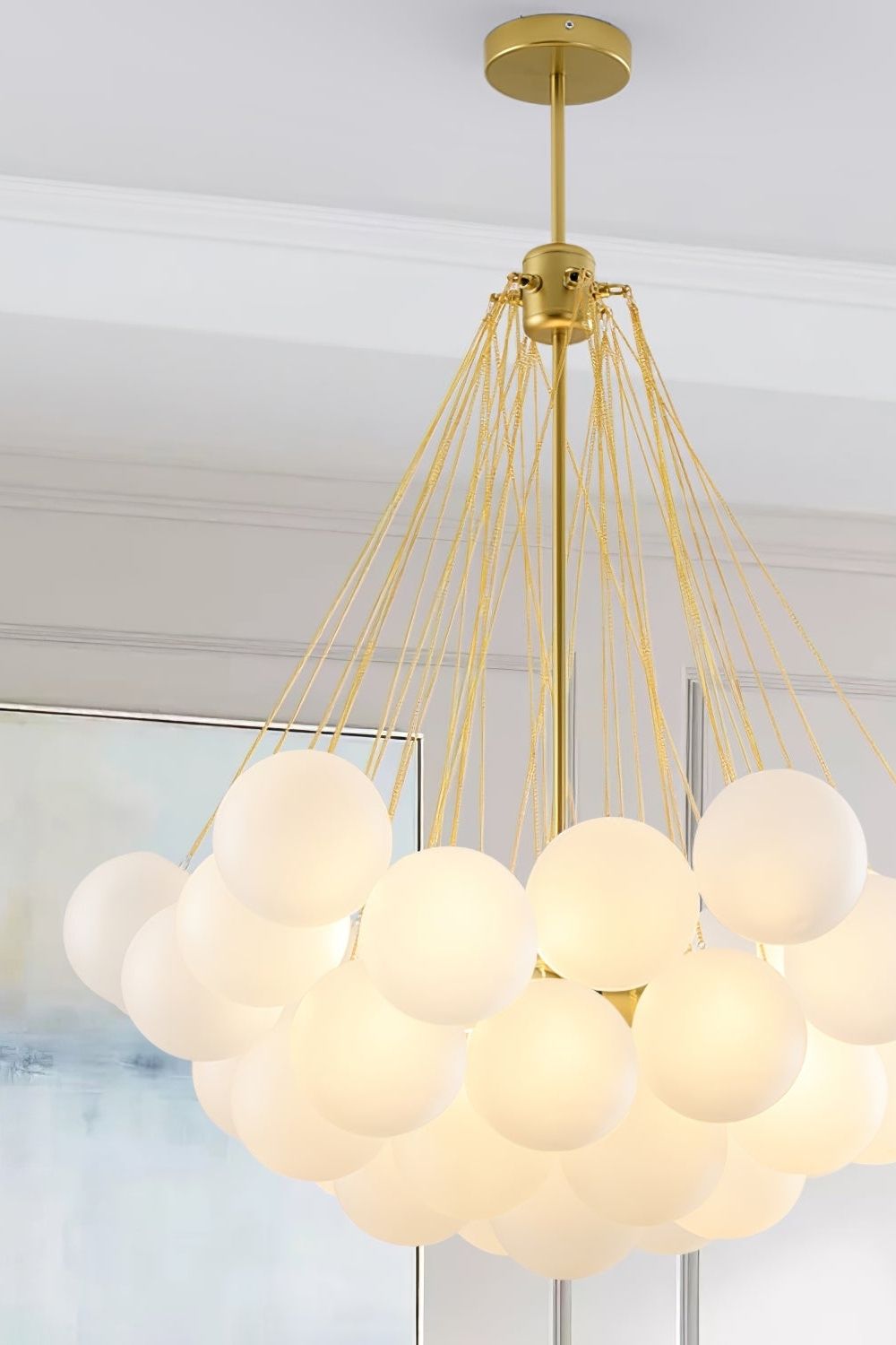 Bubble Glass Chandelier - view 19 | everlamps