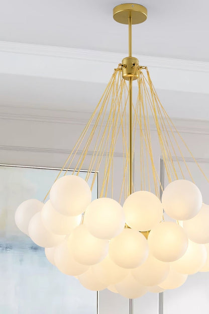 Bubble Glass Chandelier - view 19 | everlamps
