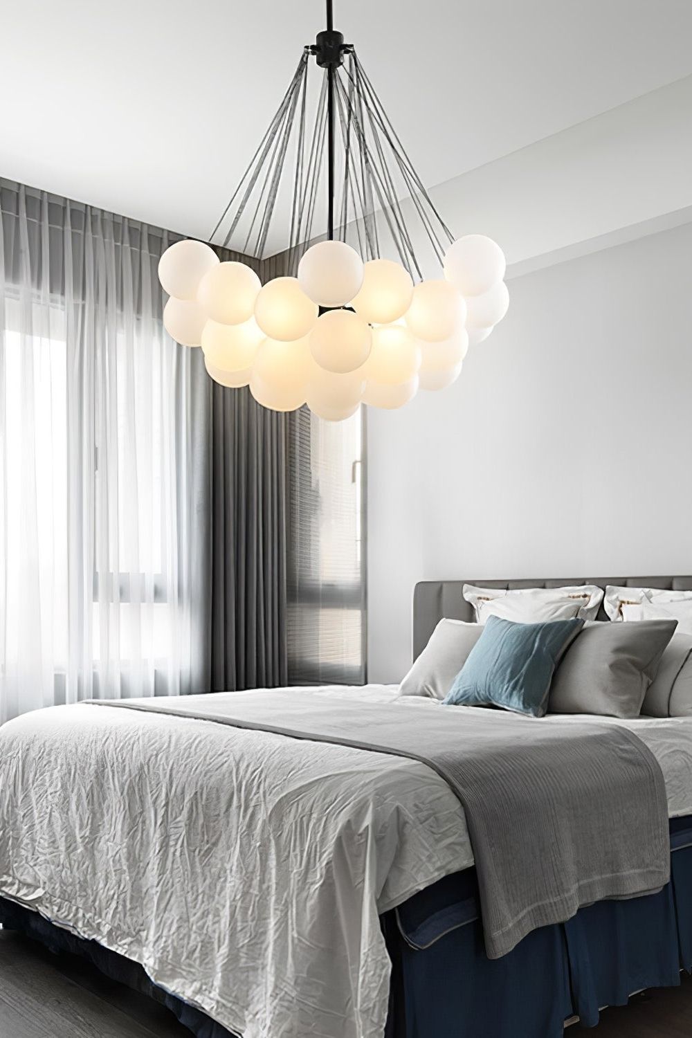 Bubble Glass Chandelier - view 20 | everlamps