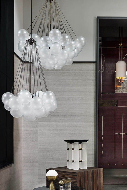 Bubble Glass Chandelier - view 22 | everlamps