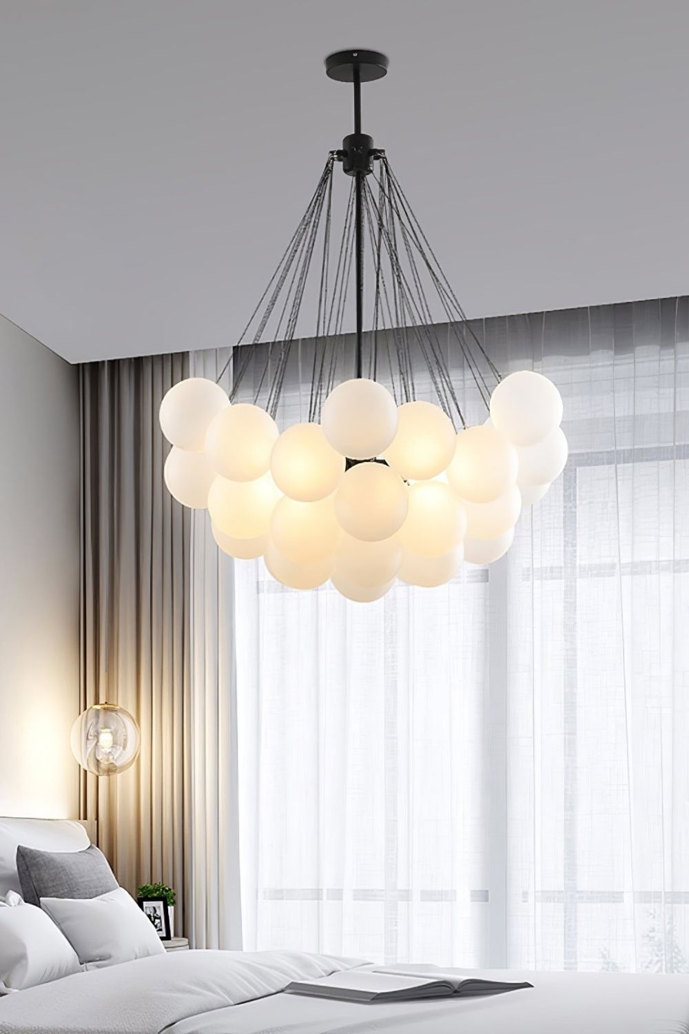Bubble Glass Chandelier - view 23 | everlamps