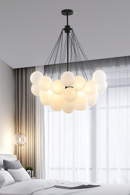 Bubble Glass Chandelier - view 23 | everlamps