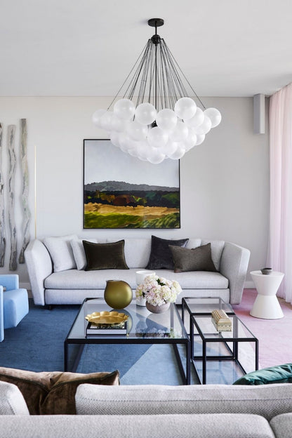 Bubble Glass Chandelier - view 25 | everlamps