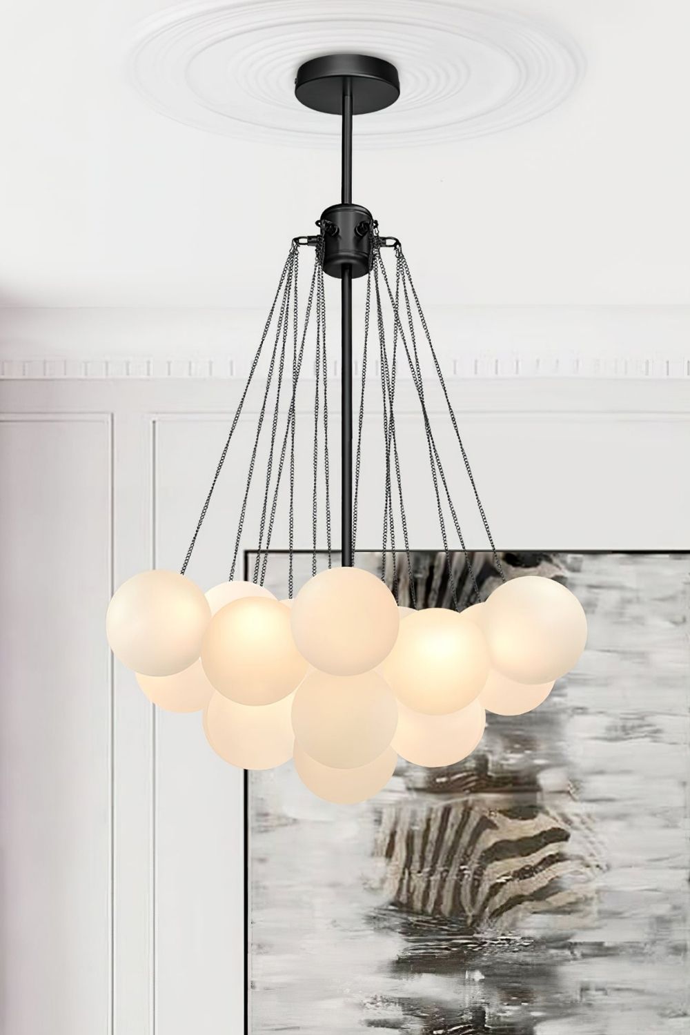 Bubble Glass Chandelier - view 28 | everlamps