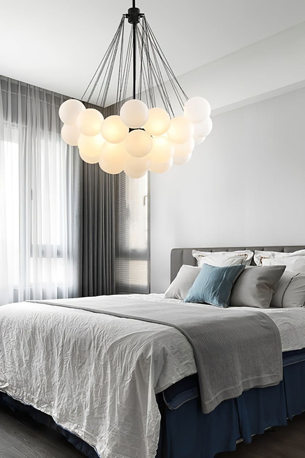 Bubble Glass Chandelier - view 32 | everlamps