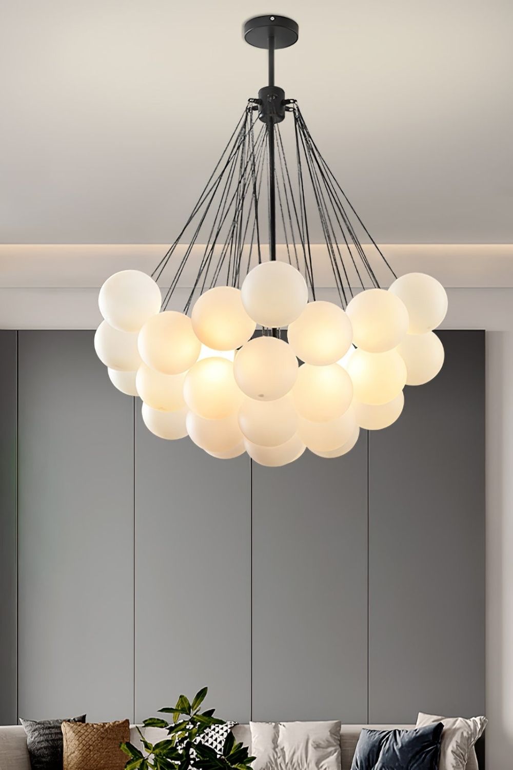 Bubble Glass Chandelier - view 34 | everlamps