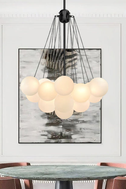 Bubble Glass Chandelier - view 36 | everlamps