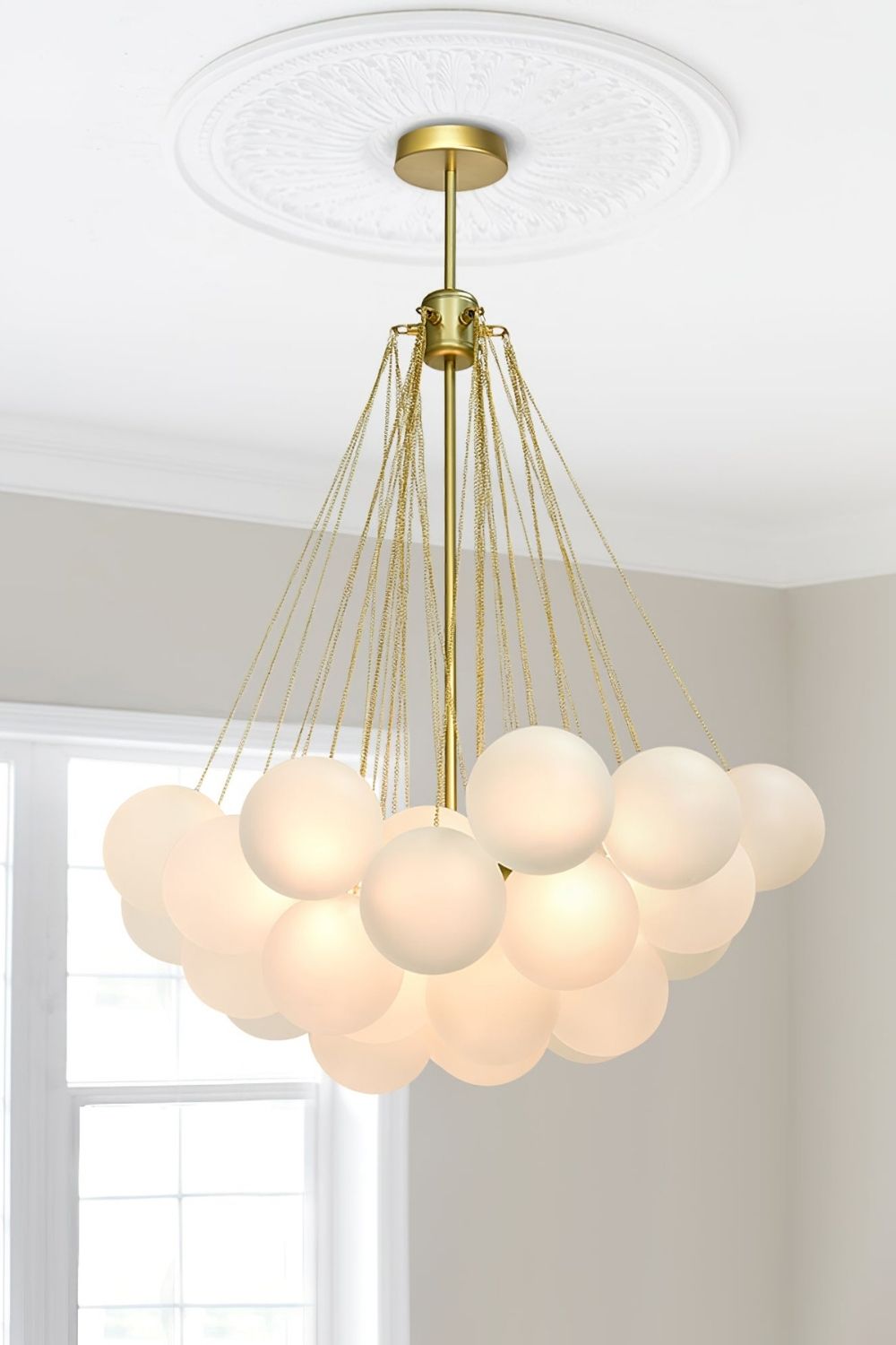 Bubble Glass Chandelier - view 37 | everlamps