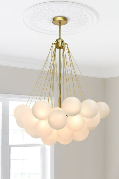 Bubble Glass Chandelier - view 37 | everlamps
