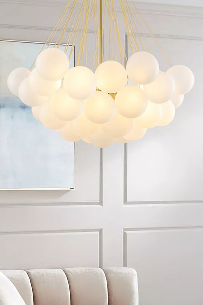 Bubble Glass Chandelier - view 39 | everlamps