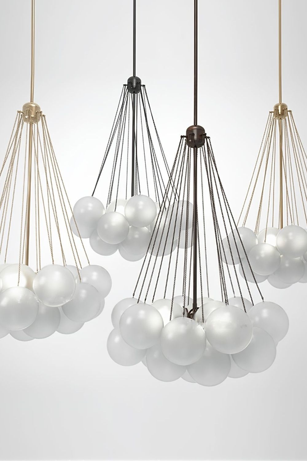 Bubble Glass Chandelier - view 40 | everlamps