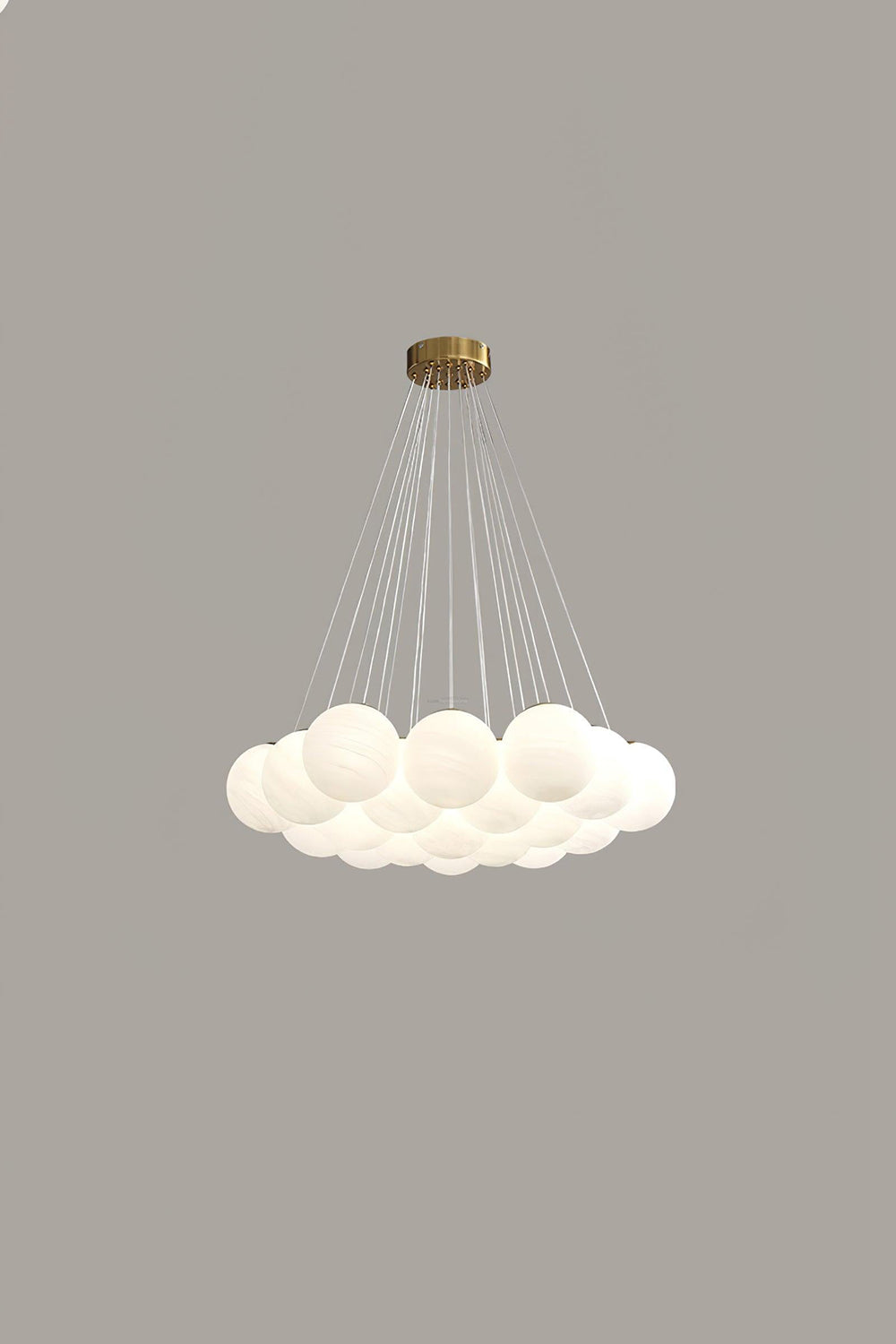 Bubble Glass Cluster Chandelier - view 10 | everlamps