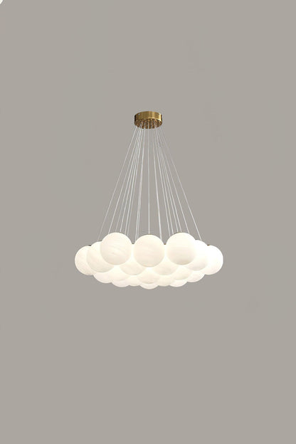 Bubble Glass Cluster Chandelier - view 10 | everlamps