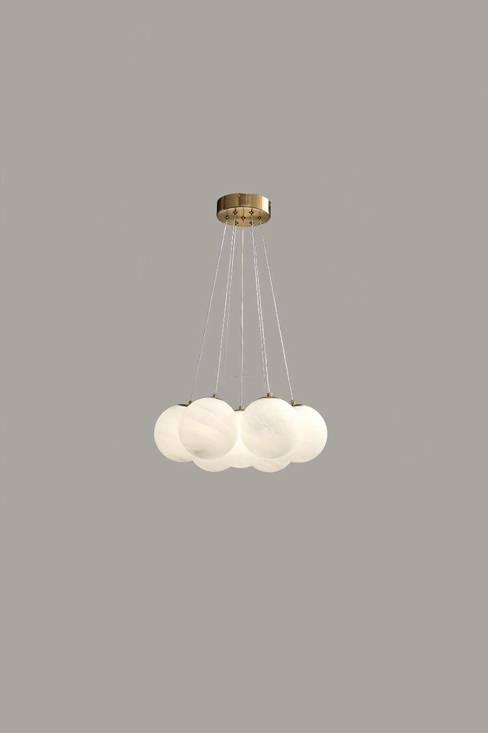 Bubble Glass Cluster Chandelier - view 11 | everlamps